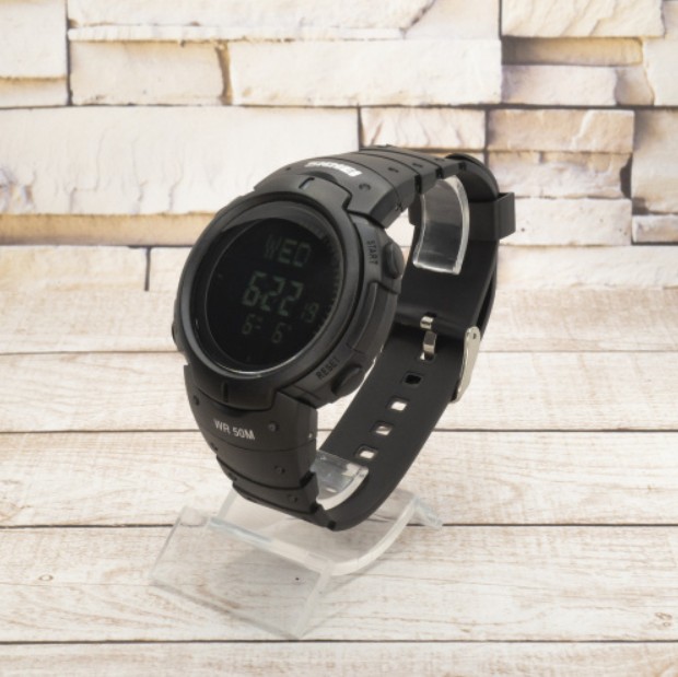 Часы мужские тактические Skmei 1231BK All Black Smart Watch + Compass Фото 3
